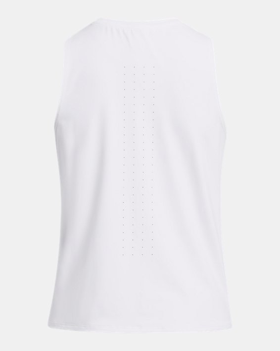 Camiseta de tirantes UA Launch Elite para mujer, White, pdpMainDesktop image number 5